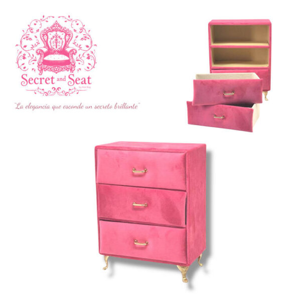 MINI CAJONERA SECRET & SEAT JOYERO PINK