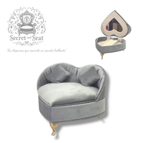 MINI SOFA SECRET & SEAT JOYERO GREY