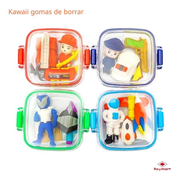 EXP.12 SETS GOMAS HEROES SURTIDAS