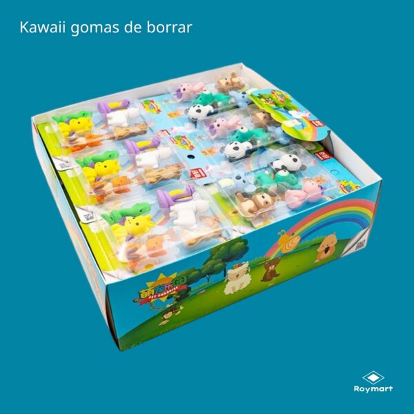 SET 24 GOMAS FAUNA MUNDIAL,2 SURTIDOS