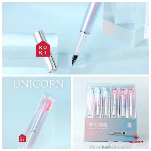 EXP.36 PLUMAS COLORES RAINBOW UNICORNIO