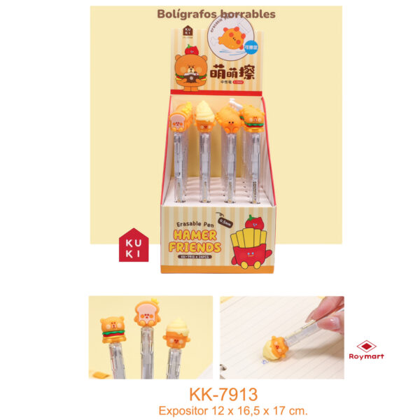 EXP.24 BOLIS TINTA BORRABLE FAST FOOD