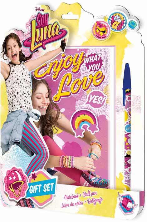 BLISTER LIBRETA ESPIRAL 3D Y BOLI SOY LUNA