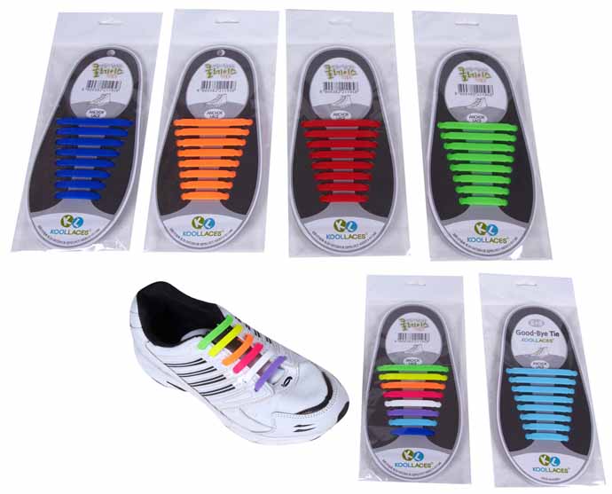 JUEGO 16 CORDONES WAMBAS SILICONA SURTIDOS