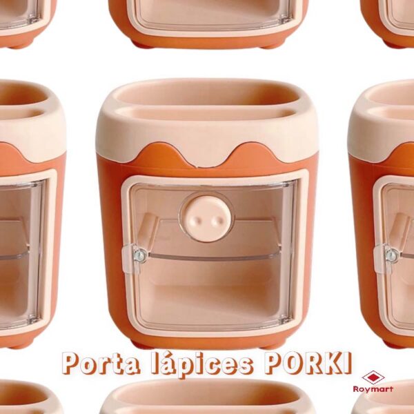 PENCIL POT PORTATODO KAWAI PORKI