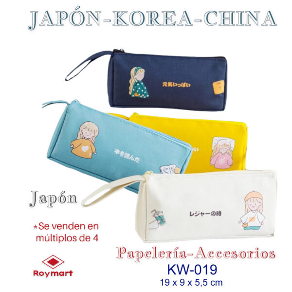 PORTATODO JAPANESSE STYLE KAWAII,4 COL.