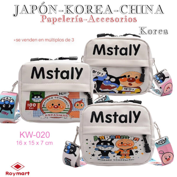 BOLSA BANDOLERA KOREA STYLE K-POP KAWAII,3 MODELOS