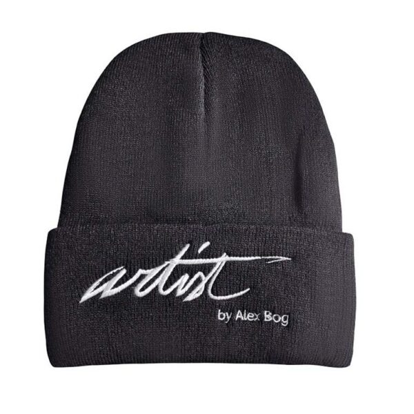 GORRO DE PUNTO BORDADO ARTIST NEGRA