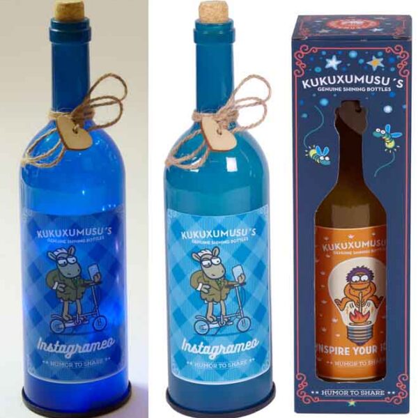 BOTELLA CON LUZ KUKUXUMUXU INSTAGRAMEO