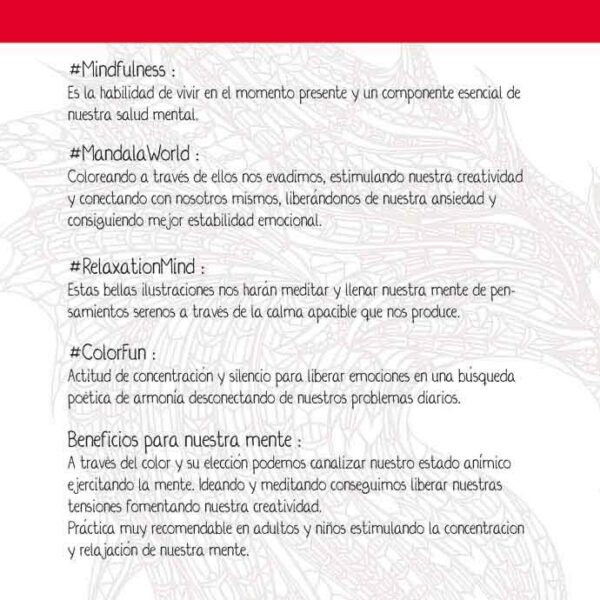 MANDALA 64 PAG.,120 GRS.,L LIBRO DE TATTOO'S