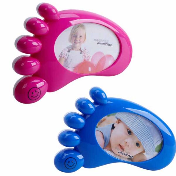 HUCHA PORTAFOTO PIES ,2 COLORES