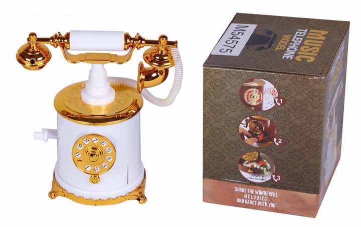 TELEFONO MUSICAL BLANCO