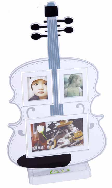 PORTAFOTOS GRANDE GUITARRA BLANCO