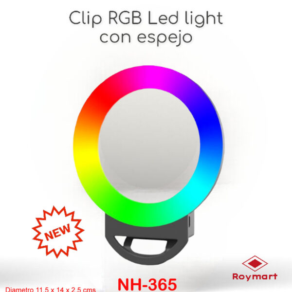 SELFIE CLIP LIGHT CON ESPEJO