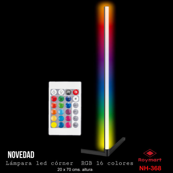 LAMPARA CORNER LED CON RADIO CONTROL CON 90 LEDS