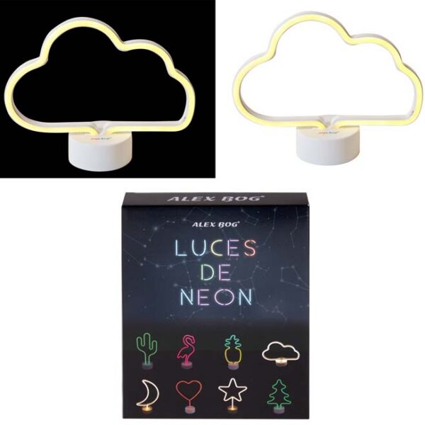 FIGURA NEON NUBE BLANCA