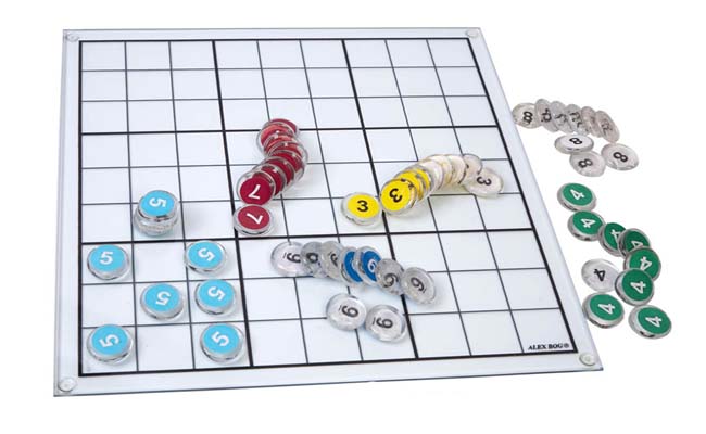 JUEGO SUDOKU CRISTAL FICHAS COLORES