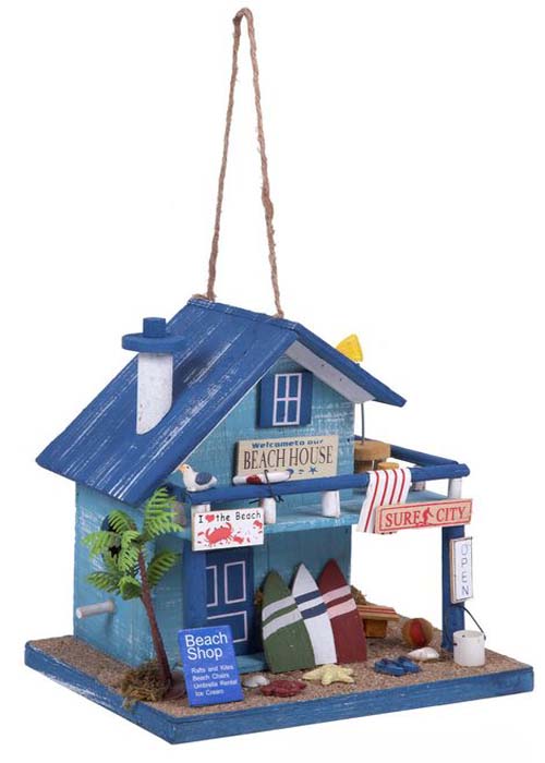 CASITA MADERA DECOR.BIRDHOUSE BEACH SHOP