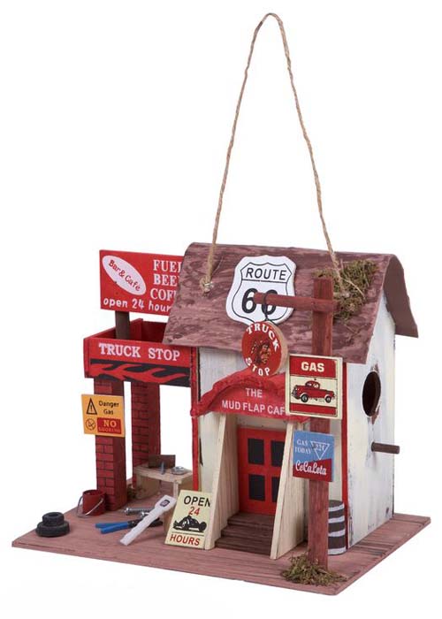 CASITA MADERA DECOR.BIRDHOUSE ROUTE 66
