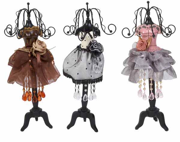 BUSTO PORTACOLLARES MADERA ,3 MODELOS