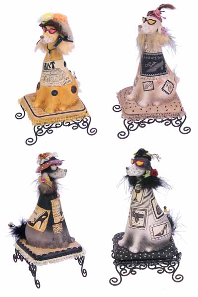FIGURA PERRO CERAMICA SOBRE PEA.4 MOD( QS-4332/3/4