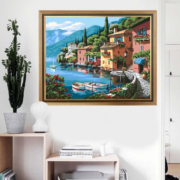 PINTAR POR NUMEROS PUEBLO ENTRE MAR Y MONTAÑA