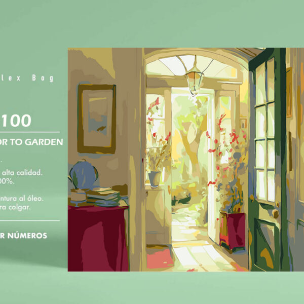 PINTAR POR NUMEROS GREEN DOOR TO GARDEN