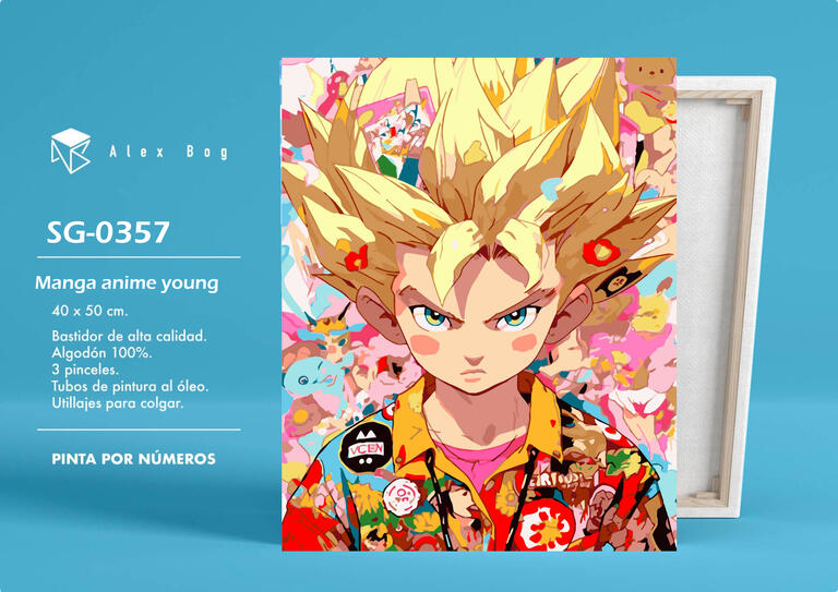 PINTAR POR NUMEROS MANGA ANIME YOUNG