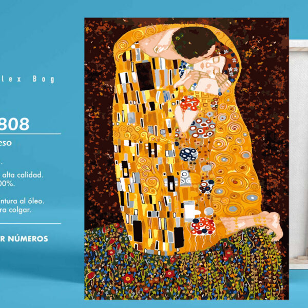 PINTAR POR NUMEROS EL BESO