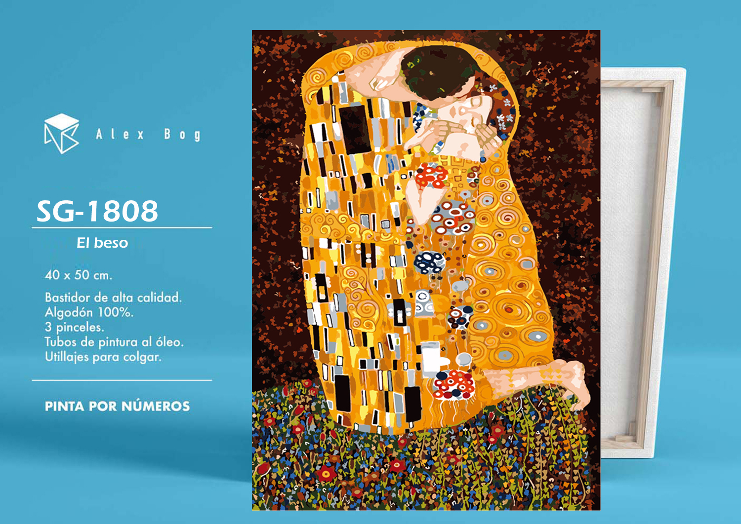 PINTAR POR NUMEROS EL BESO