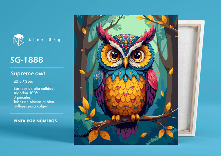 PINTAR POR NUMEROS SUPREME OWL