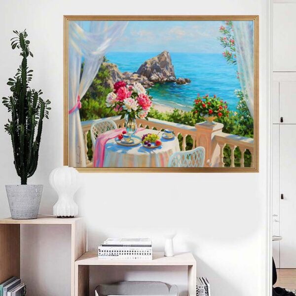 PINTAR POR NUMEROS BALCONY ON THE COSTA BRAVA