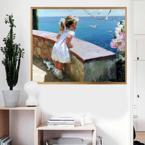 PINTAR POR NUMEROS MIRANDO AL MAR....SOÑE