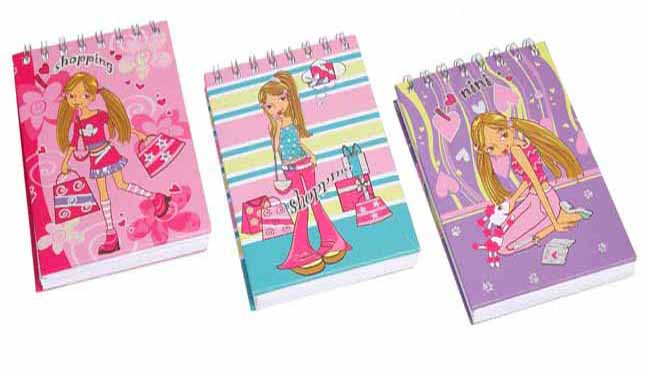 LIBRETA PEQ.SHOPPING GIRLS,3C.