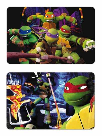 MANTEL INDIVIDUAL 3D TORTUGAS NINJA