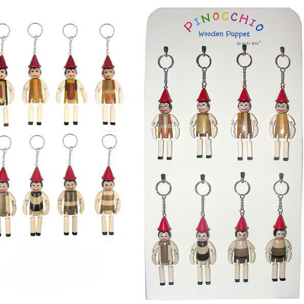 EXP.24 LLAV.MADERA COL PINOCCHIO,8 MODELOS