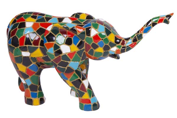 FIGURA ELEFANTE GRANDE MIXED COLORS