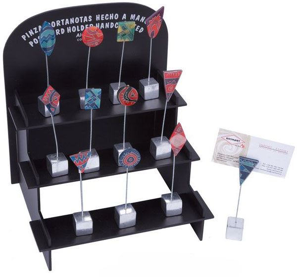 EXP.36 PORTATARJETAS C/PINZA COLECCIÓN GEOMETRIX