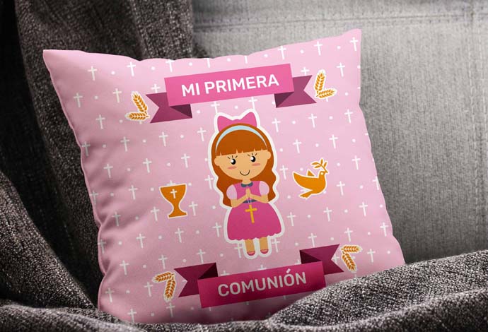 COJIN 40*40 MI PRIMERA COMUNION NIÑA