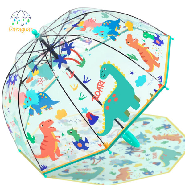 PARAGUAS INFANTIL AUTOMATICO TRANSP.,4 DISEÑOS