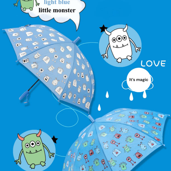 PARAGUAS INFANTIL CAMBIO DE COLOR 6 COLORES SURT