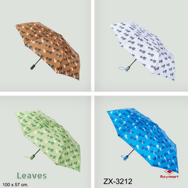 PARAGUAS ADULTO SEMIAUT. PLEGABLE WPROOF,4 COL.