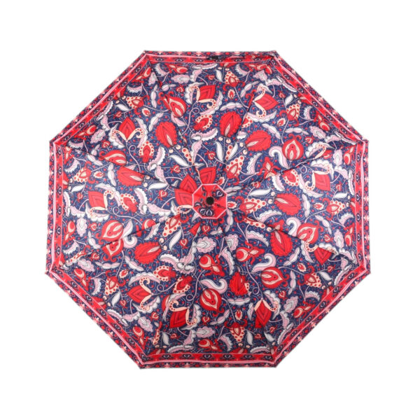 PARAGUAS AUT.PLEGABLE MANGO DORADO 6 COL. ARABESCOS