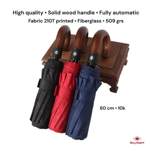 PARAGUAS LUXE AUTOMATIC MADERA 3 COLORES